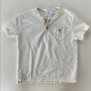 Zara baby white tshirt